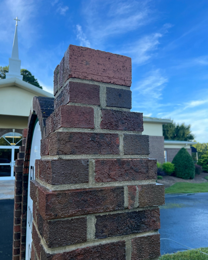 Pressure washing after